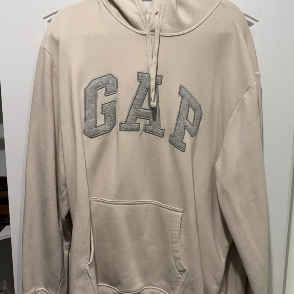 GAP Men's Beige Hoodie Sweater